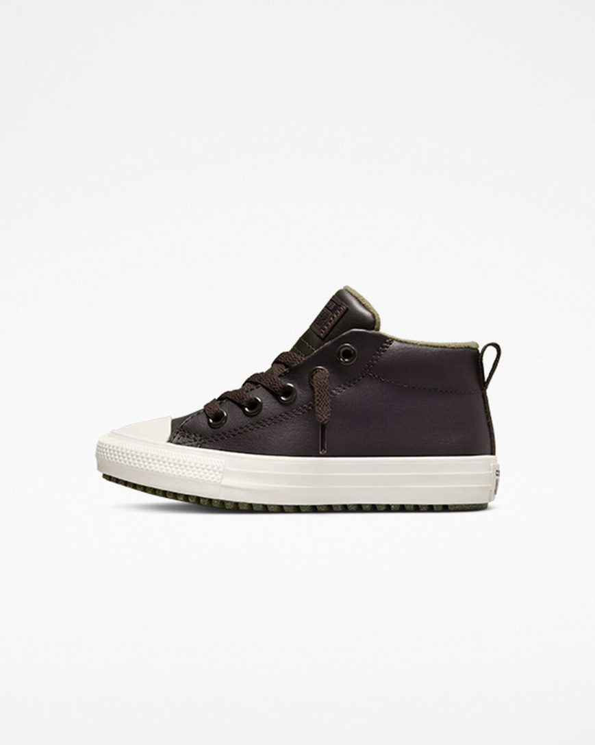 Tenisi Inalti Fete Converse Chuck Taylor All Star Strada Boot Piele Maro | RO 13FUIL958